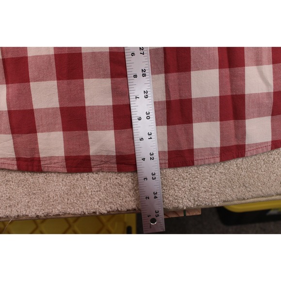 Carhartt Shirt Mens XL Red Plaid Loose Fit Midweight Short Sleeve TW4625-M - Picture 6 of 8